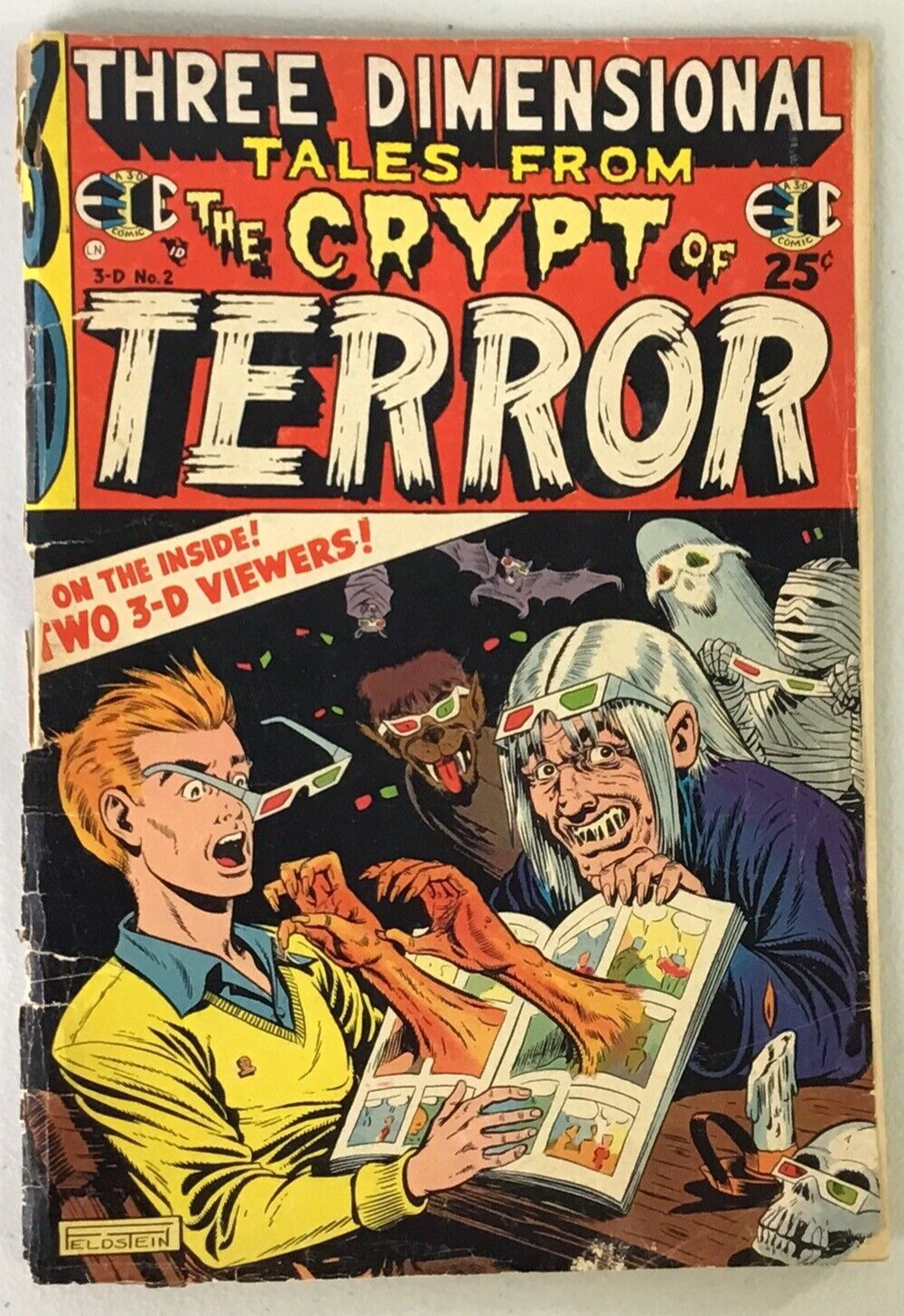 3-D Tales from the Crypt of Terror #2 EC Comics 1950 GD - 1.8