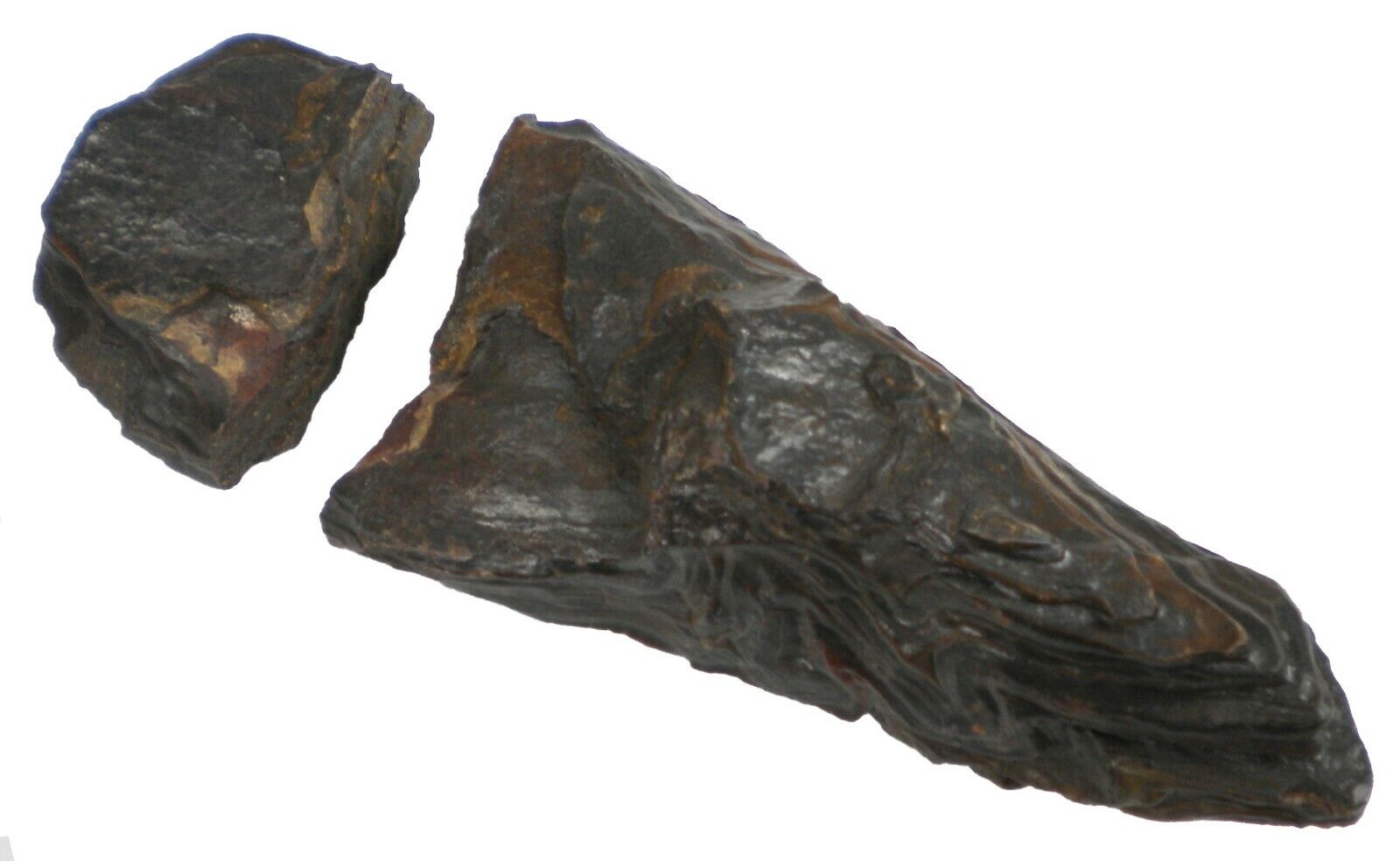 Banded Iron - Magnetite Hematite & Jasper - As Is - Two Pc- 707 gr total- BIF175