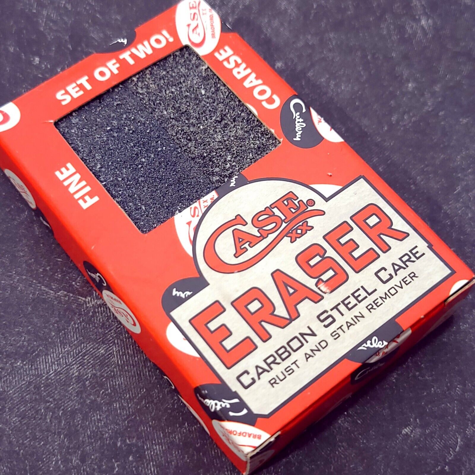 Set Of 2 Case XX Rust & Stain Eraser Set Carbon Steel Care