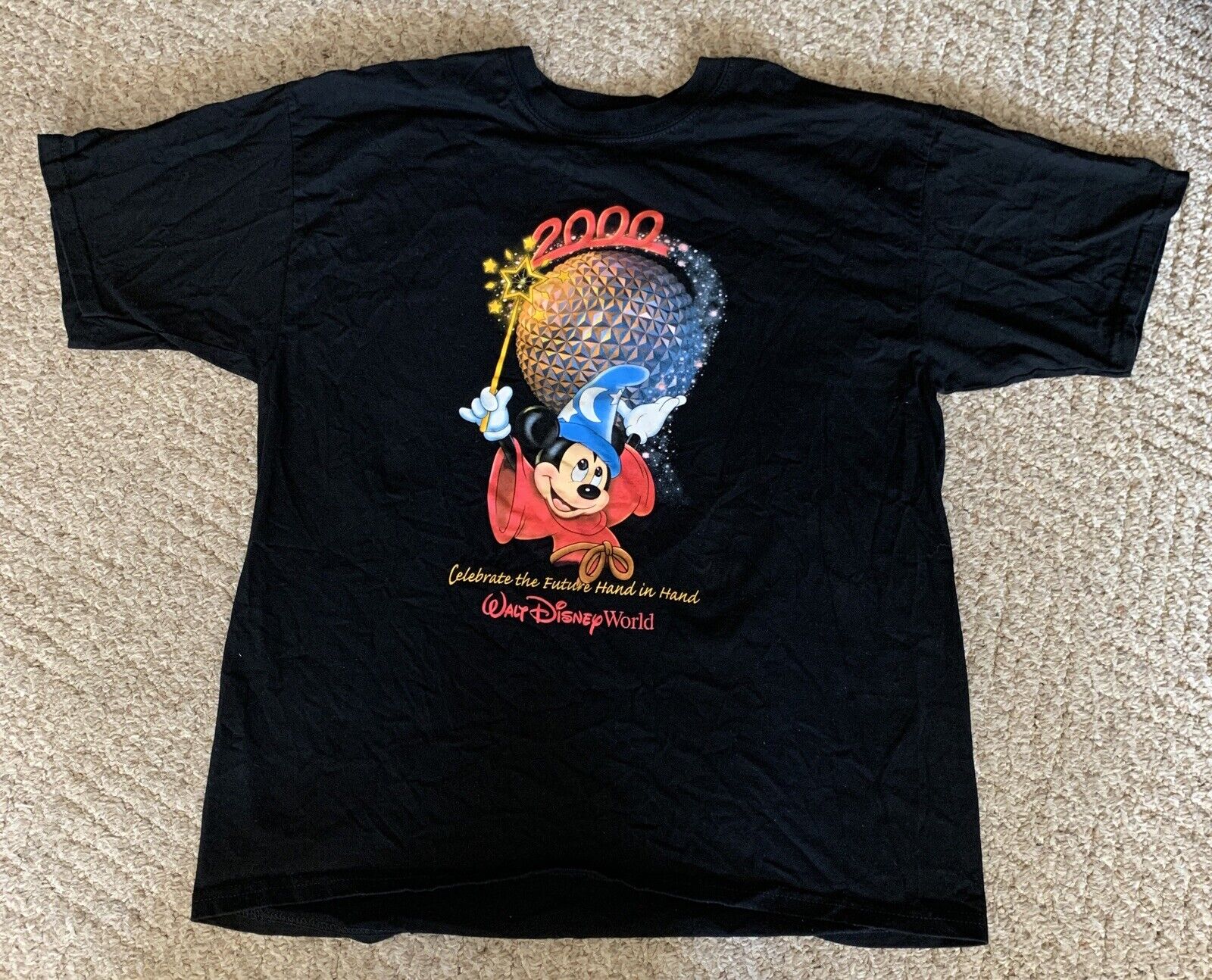 Vtg Walt Disney World EPCOT 2000 Shirt Size Large Unisex