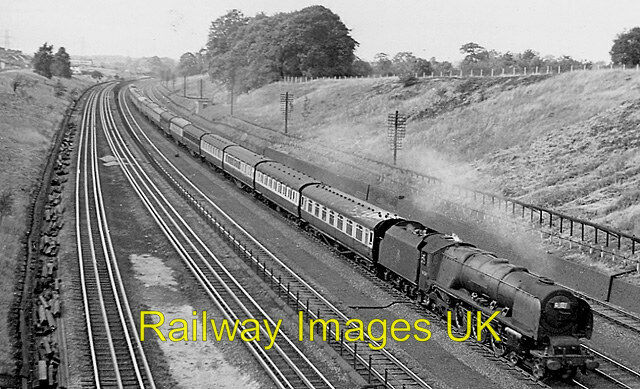 Railway Photo - Panoramic view of West Coast Main Line near Carpenders Par c1957