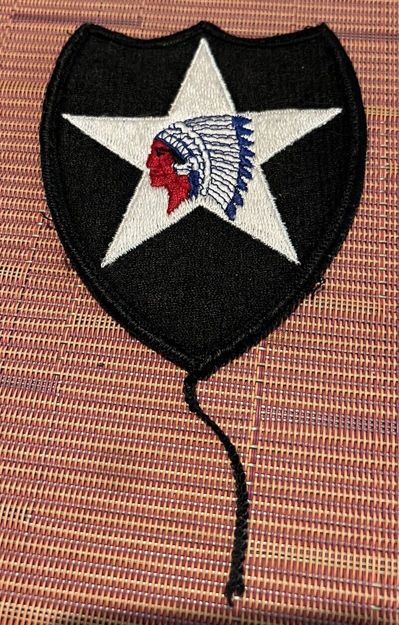 WWII US Army 2nd Infantry Division Patch Chief Ww2 New Old Stock Indian Head