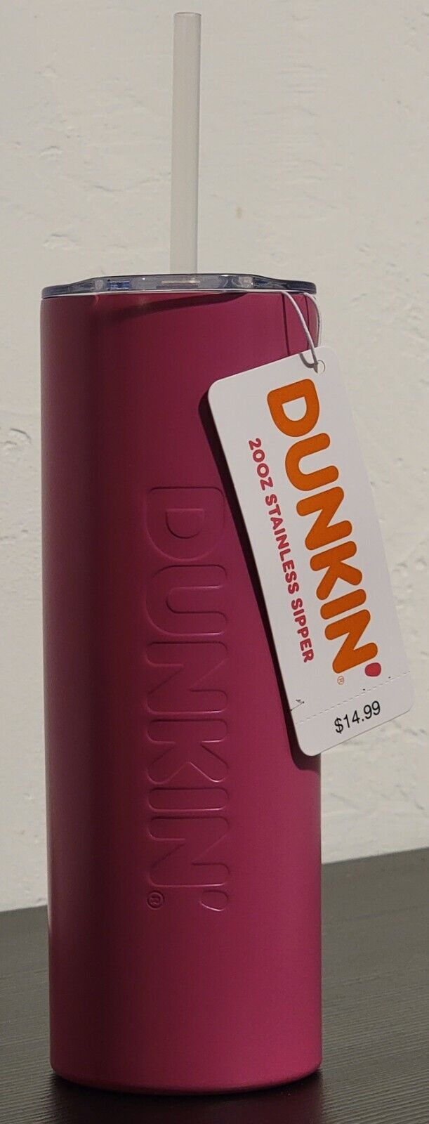 Dunkin Donuts 2023 Stainless Insulated Sipper 20oz