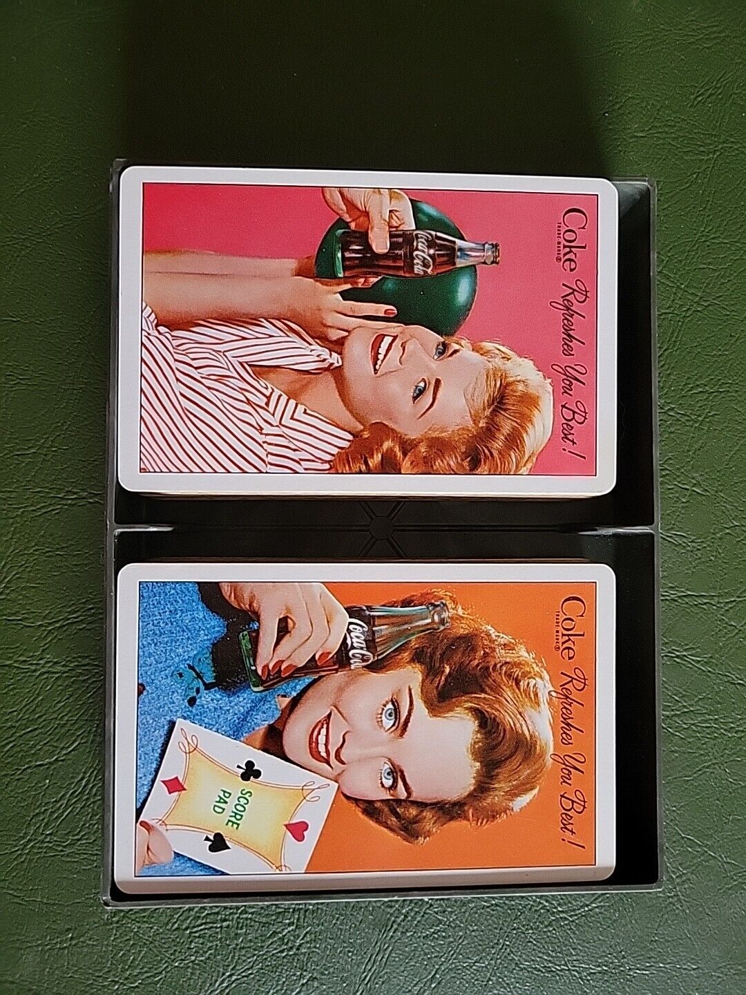 1961 Vtg Coca-Cola, (2) Complete Decks of Playing Cards Rockabilly 60s Kitch 