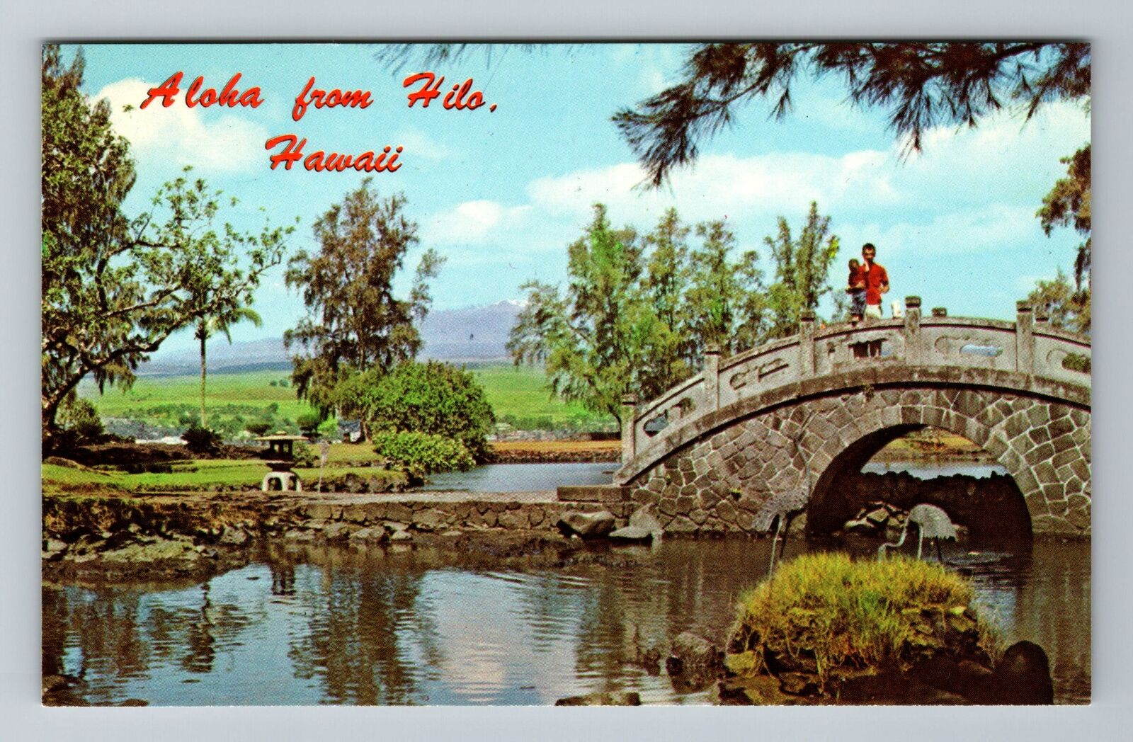 Hilo HI-Hawaii, General Greetings, Aloha, Liliuokalani Park, Vintage Postcard