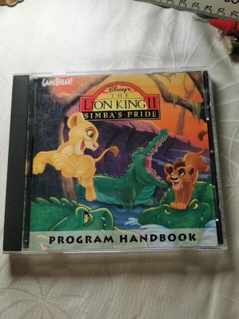 Disney's The Lion King Il Simba's Pride GameBreak PC  CD-ROM Case And Manual CD