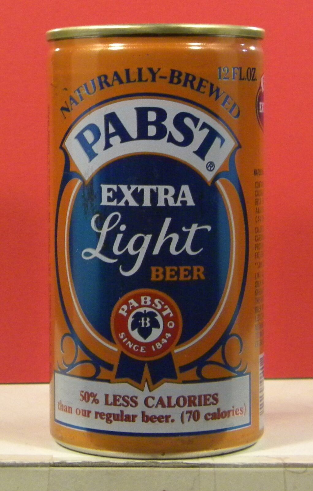Pabst Extra Light Beer Orange Misprint Steel 12 oz Can 5 Locations 80T A/F H/G
