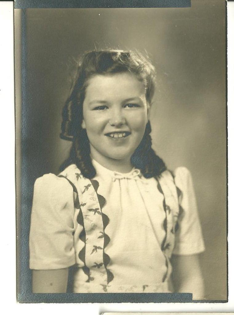 vintage photo cute young girl