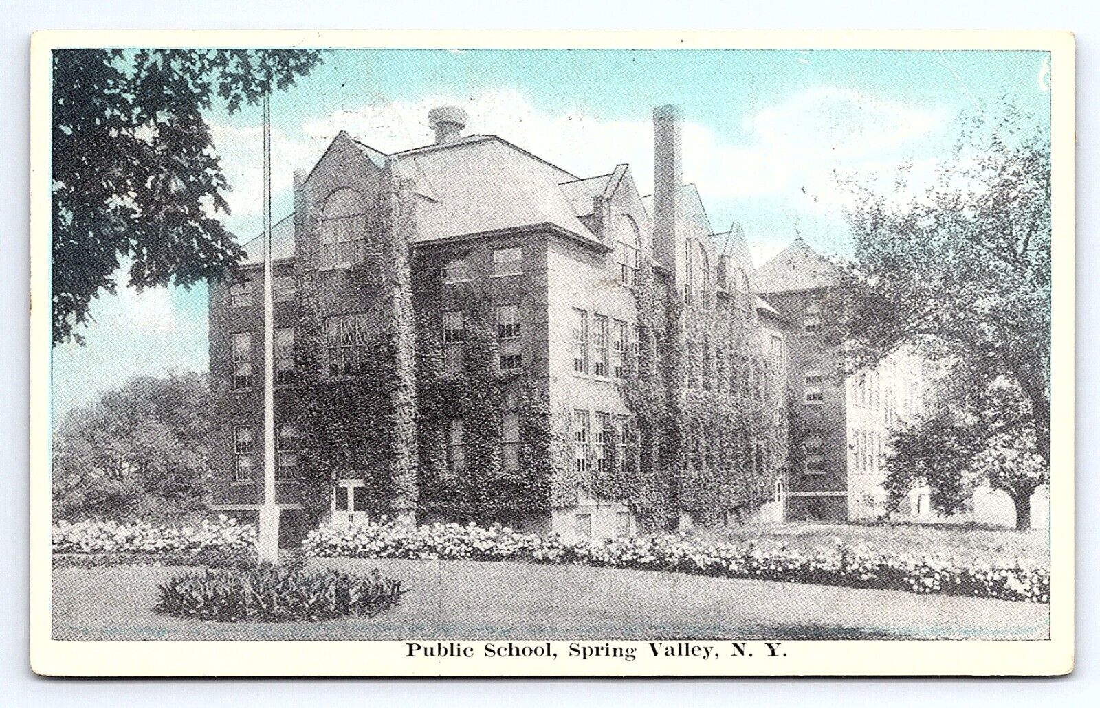 Postcard Public School Spring Valley New York NY c.1920s