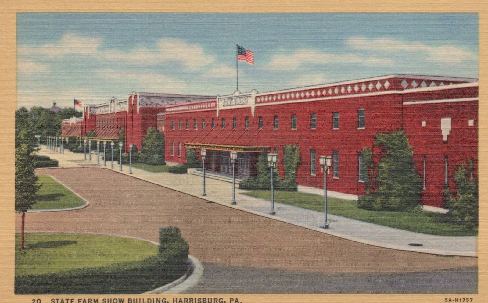 Postcard State Farm Show Building Harrisburg PA 
