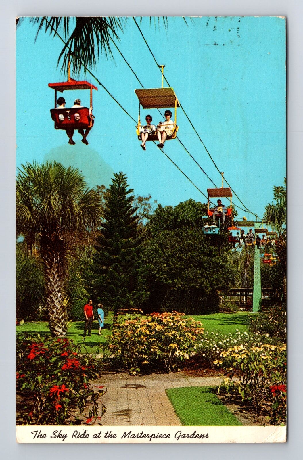 Lake Wales FL-Florida Sky Ride Over Colorful Masterpiece Vintage c1975 Postcard