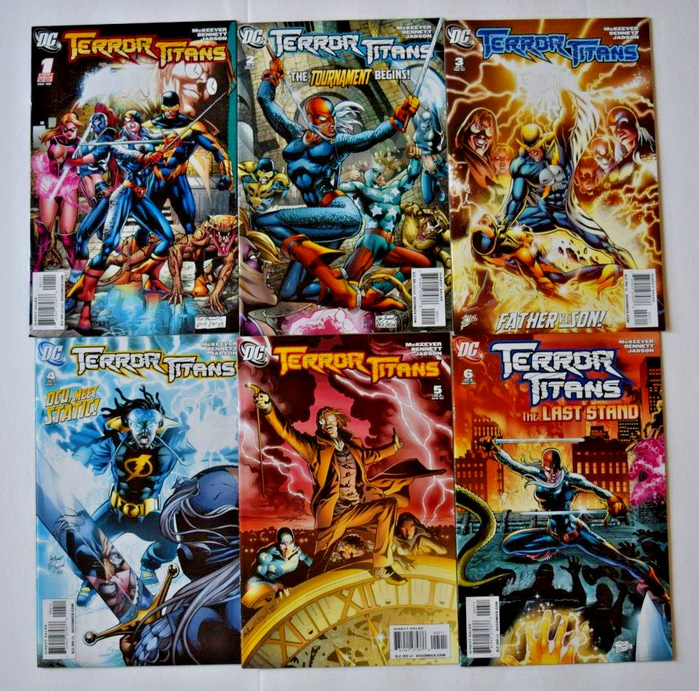 TERROR TITANS 6 ISSUE COMPLETE SET #1-6 (2008) DC COMICS