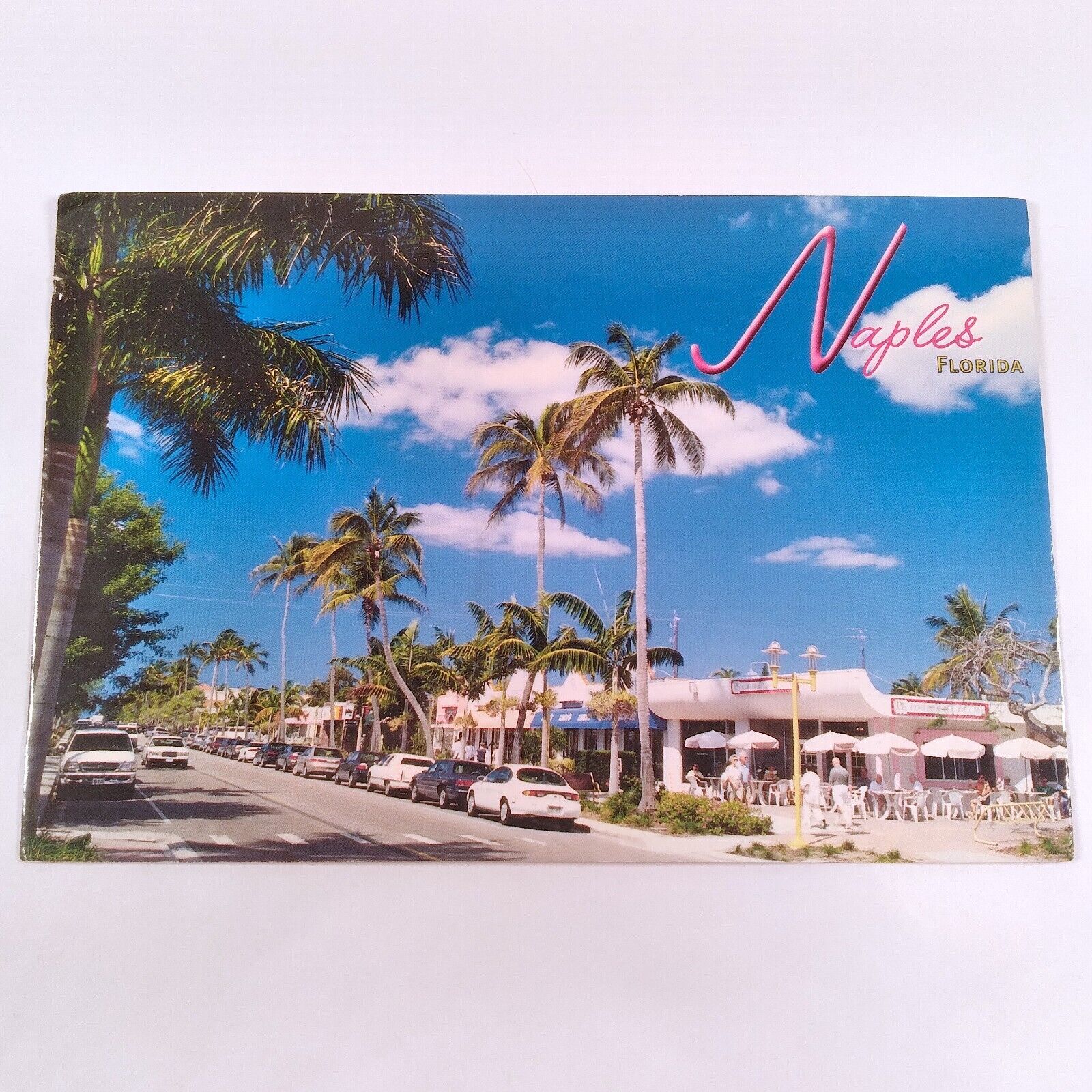 Naples Florida -5th Avenue in Old Naples- Street View Postcard Posted 2005