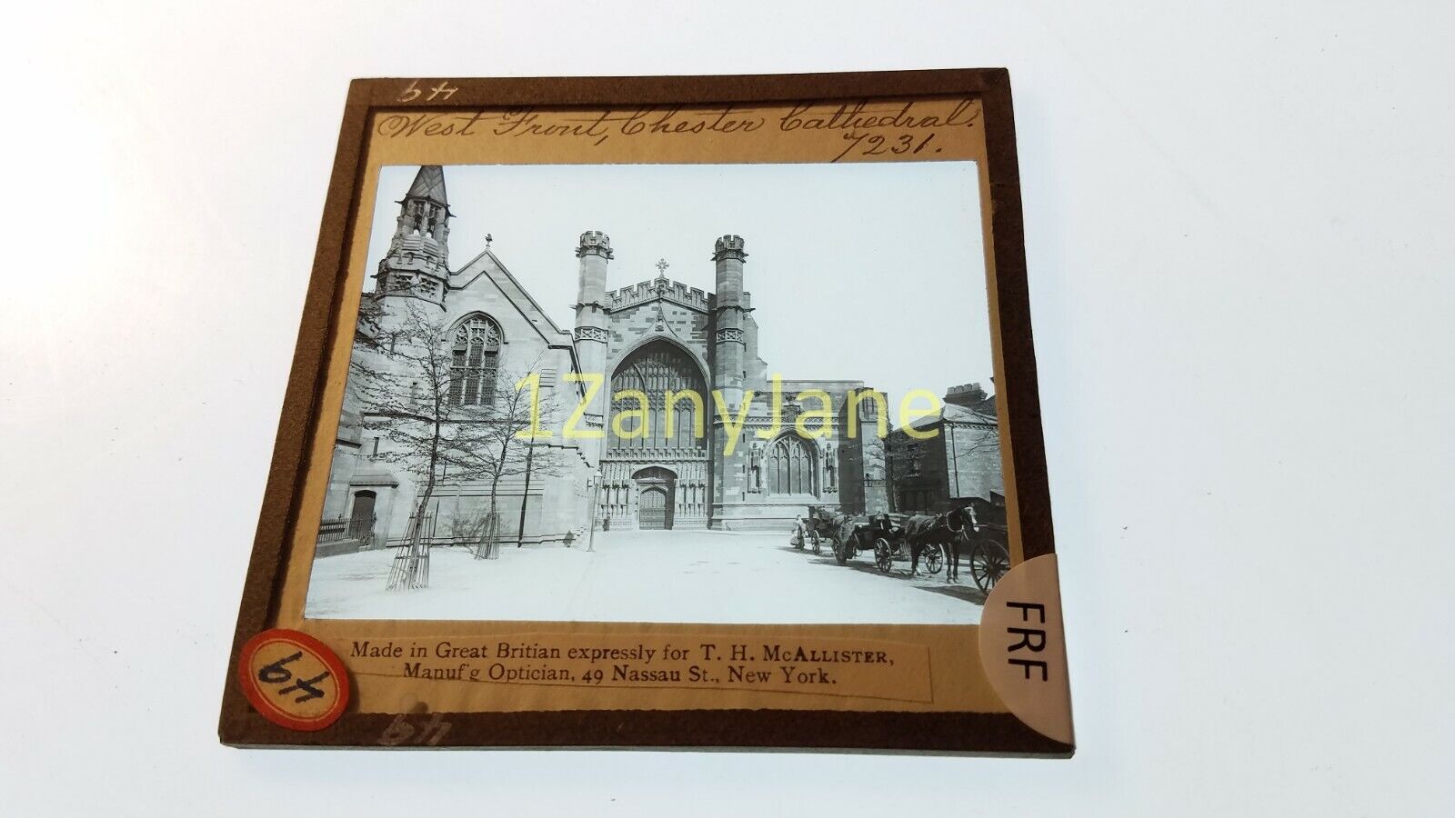 FRF Glass Magic Lantern Slide Photo CHESTER CATHEDRAL, ENGLAND