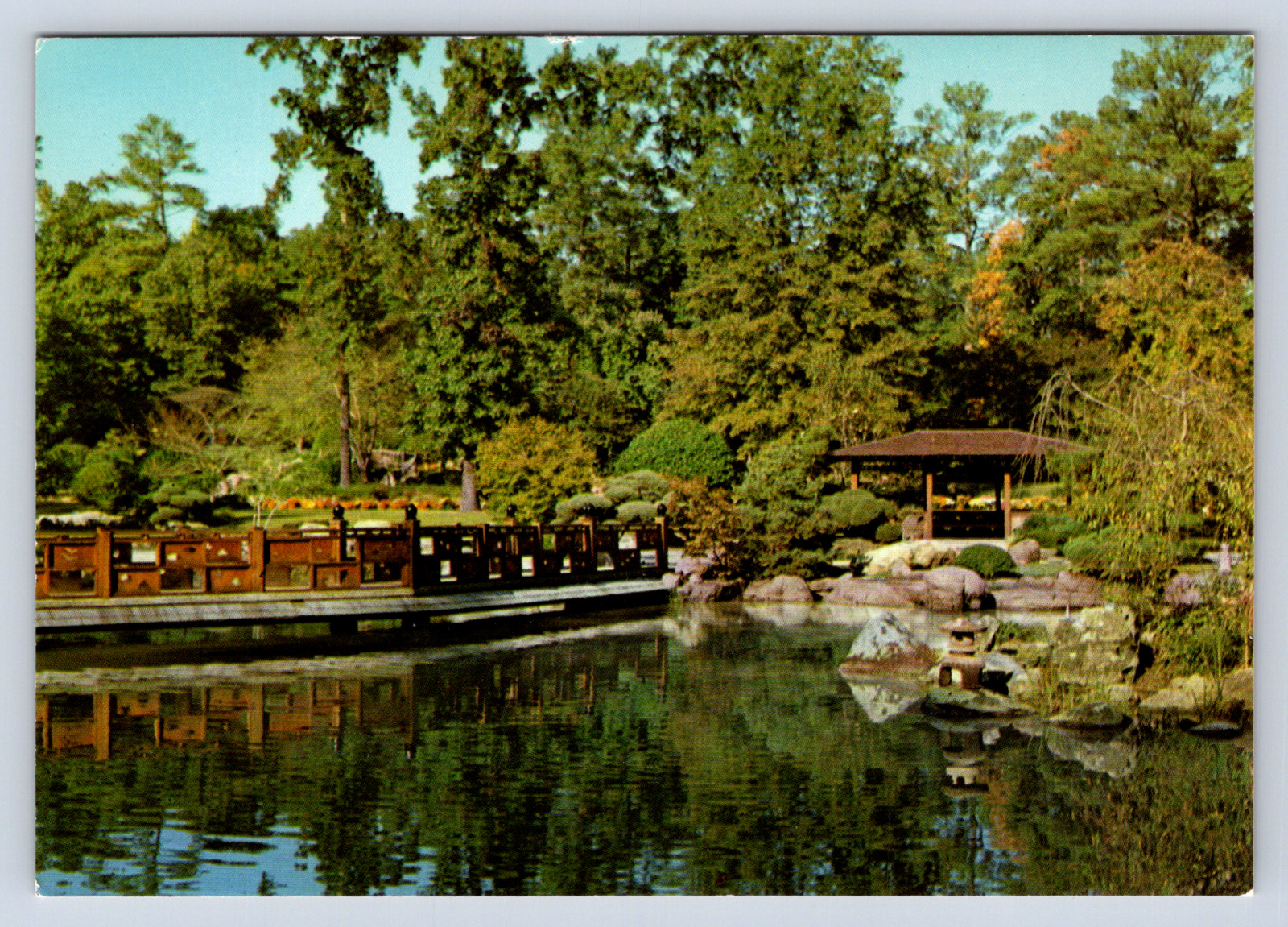 Vintage Postcard Japanese Botanical Gardens Birmingham Alabama