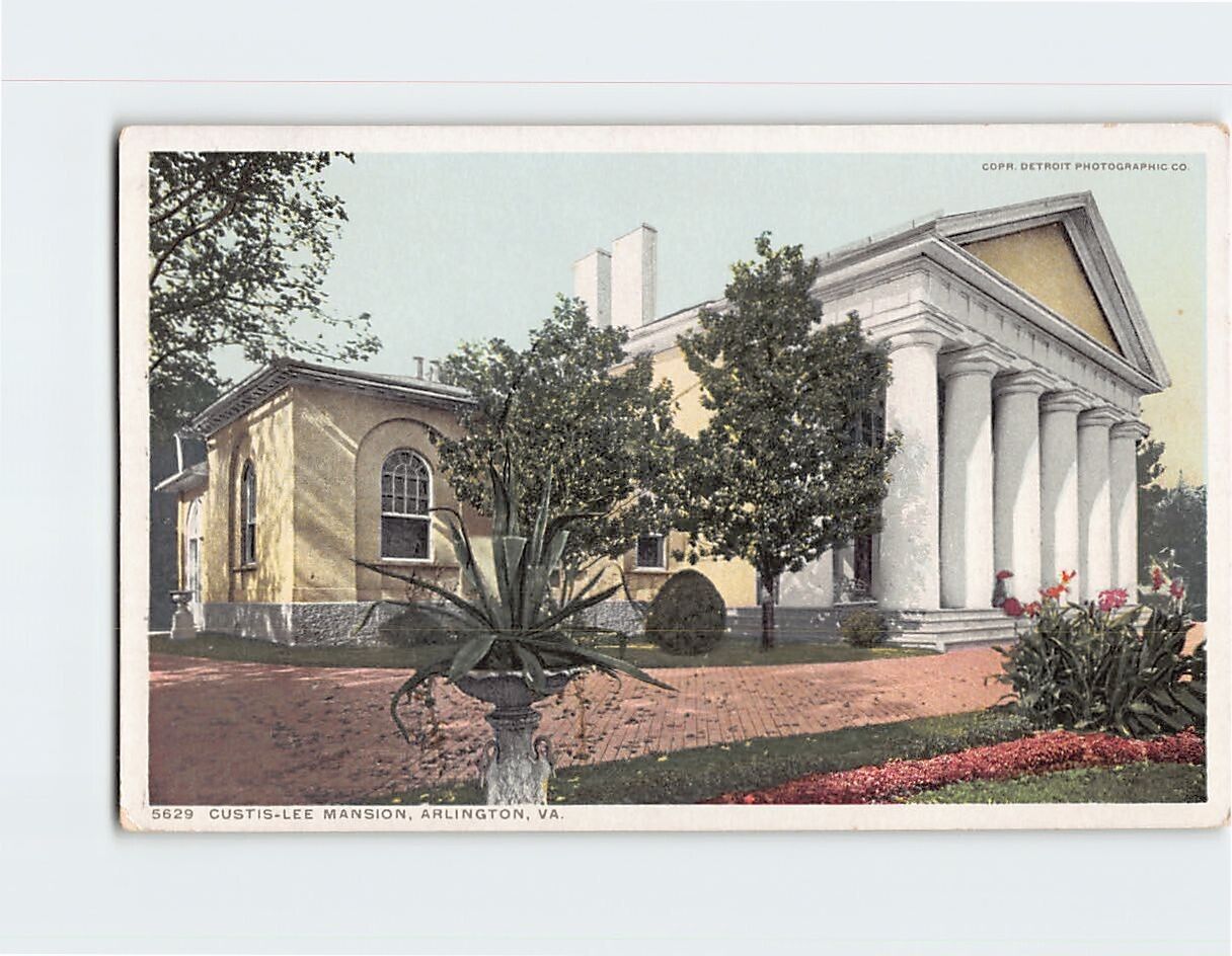 Postcard Custis-Lee Mansion Arlington Virginia USA