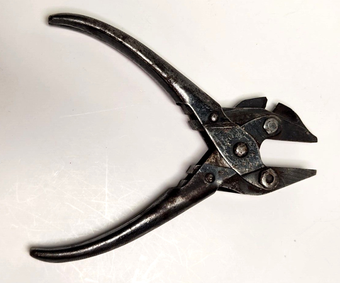 Vintage Bernard Parallel Pliers With Side Cutter