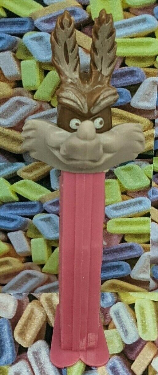 PEZ -Vintage Wile E. Coyote - pink stem thin footed