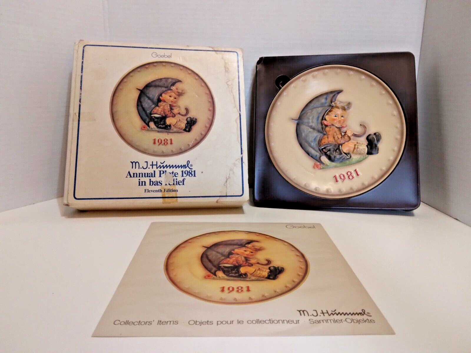 Vintage 1981 Hummel Annual Porcelain Plate in Box with Insert