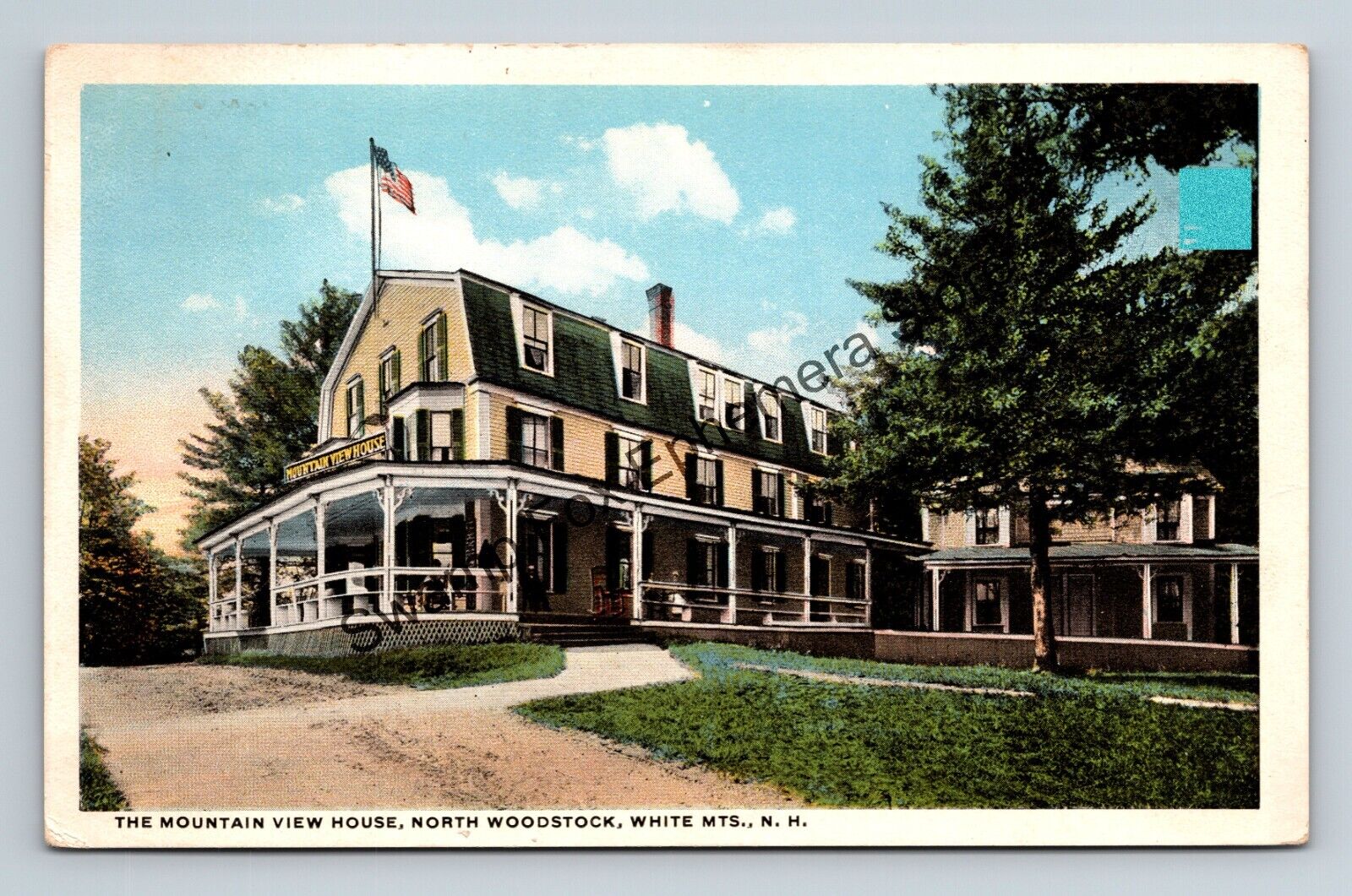 Postcard Mountain View House North Woodstock New Hampshire
