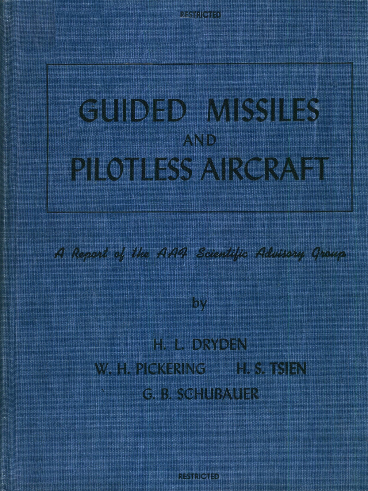 70 page 1946 AAF Report GUIDED MISSILES AIRCRAFT Wright Field Dayton Book on CD