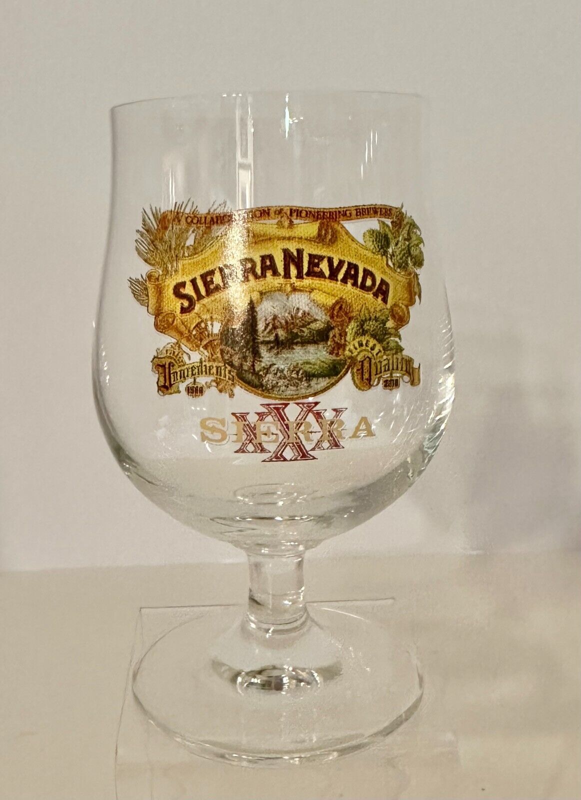 Sierra Nevada Full Color Tulip Glass 30th Anniversary Celebration Collectable