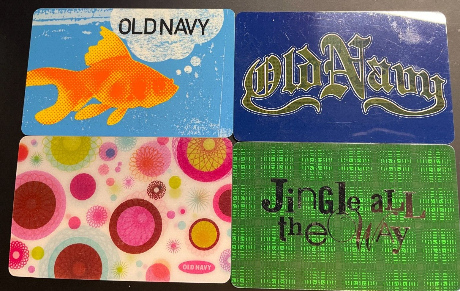 Old Navy Lot of 4 Gift Cards No Value $0 Collectable