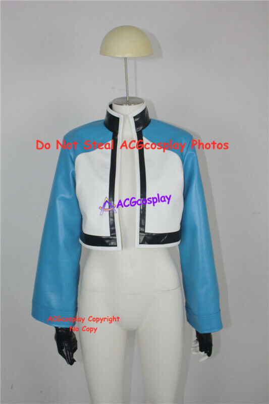 Rock Howard \'s jacket cosplay costume blue jacket faux leather made incl. gloves