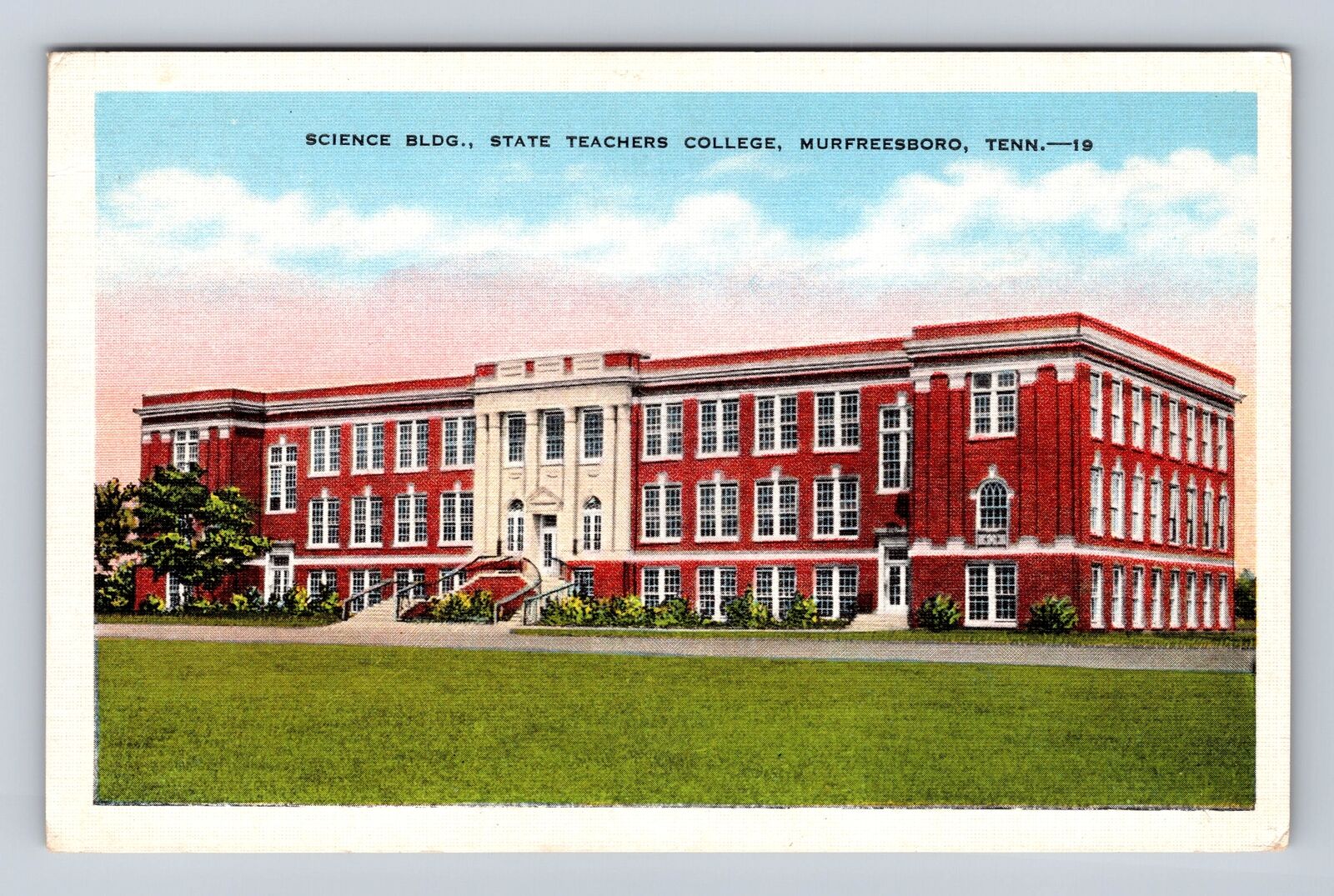 Murfreesboro TN-Tennessee, State Teachers College Science, Vintage Postcard
