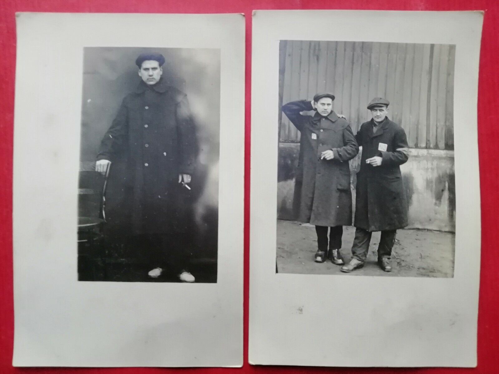 2 x CPA MILITARIA Military Photography See Prisoners of War 
