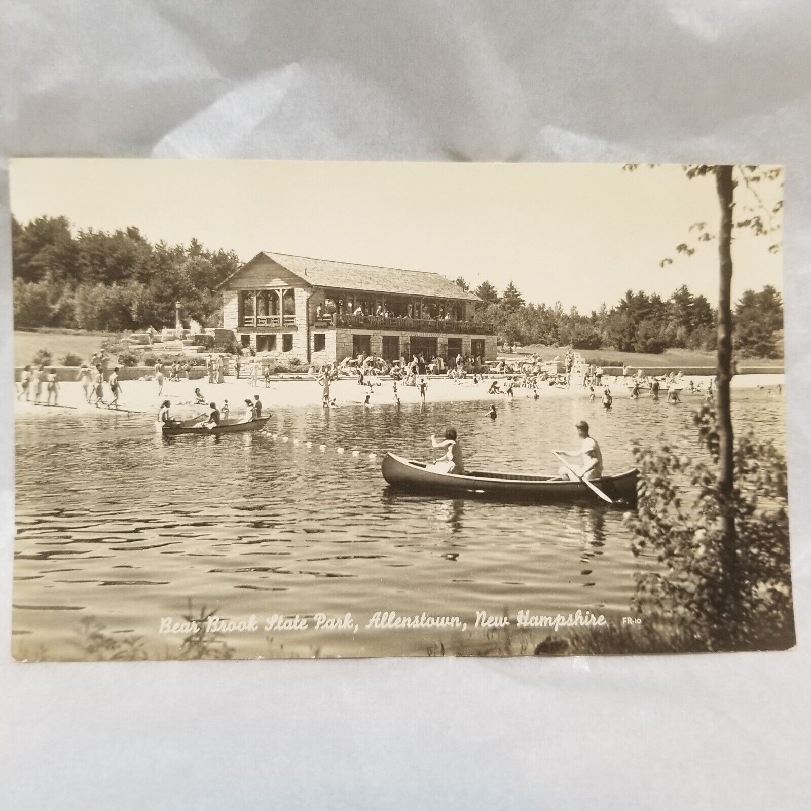 Allenstown, New Hampshire Bear Brook State Park Vintage Postcard Genuine Photo