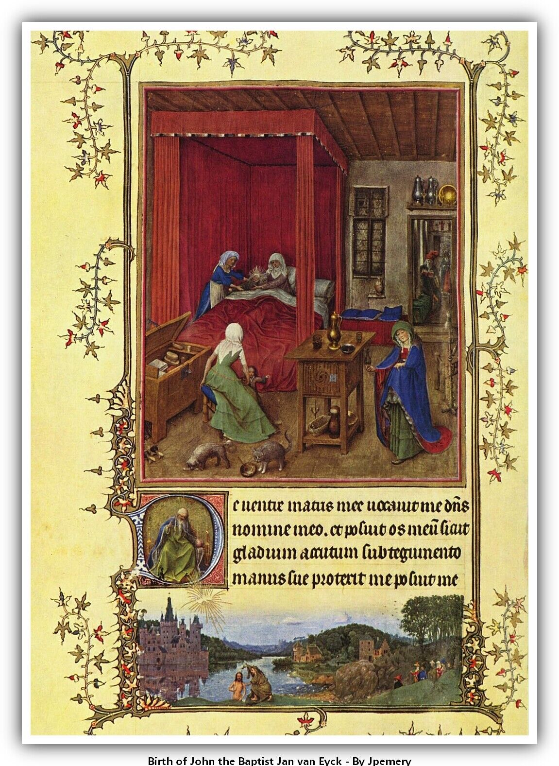 Birth of John the Baptist Jan van Eyck