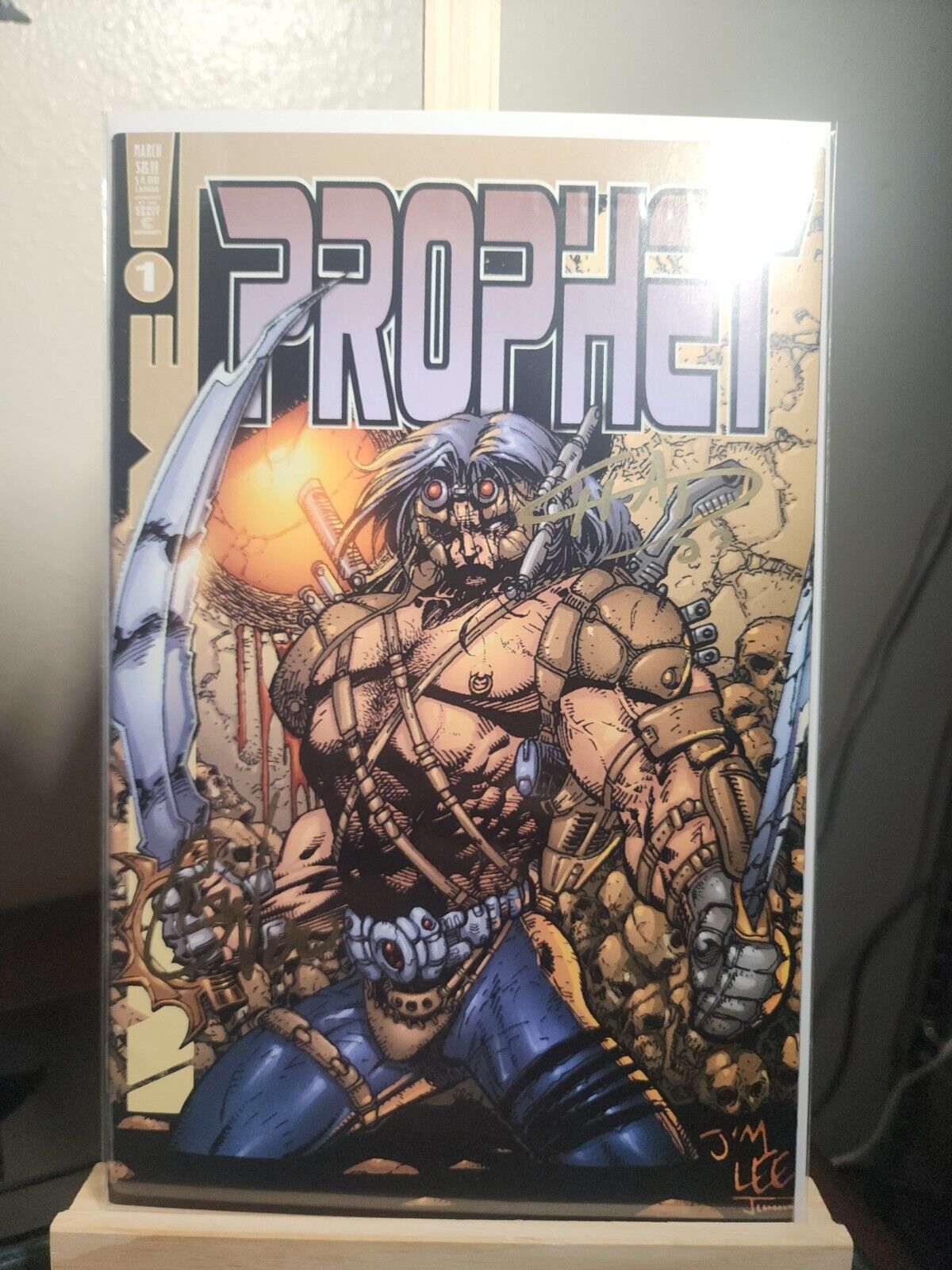 Awesome Comics Prophet 1 Signed By Eric And Chad Walker. Jim Lee Limited Cover.