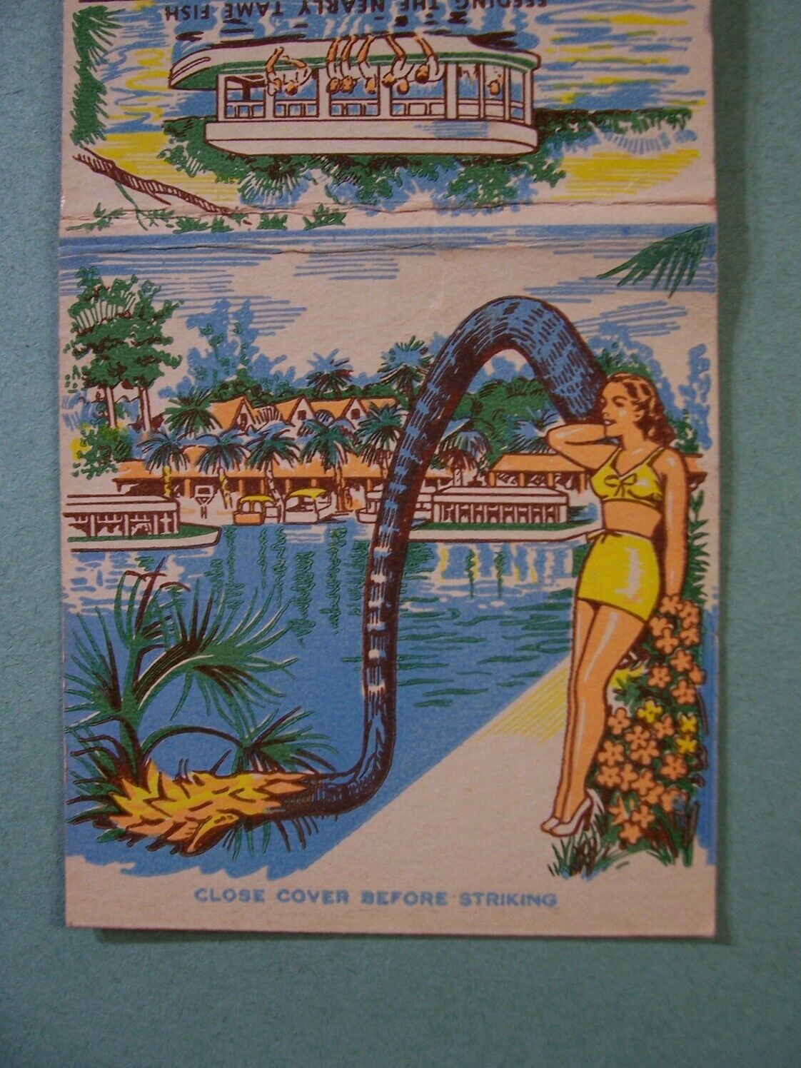 GIANT FEATURE MATCH BOOK-  SILVER SPRINGS FAIRYLAND, FLORIDA