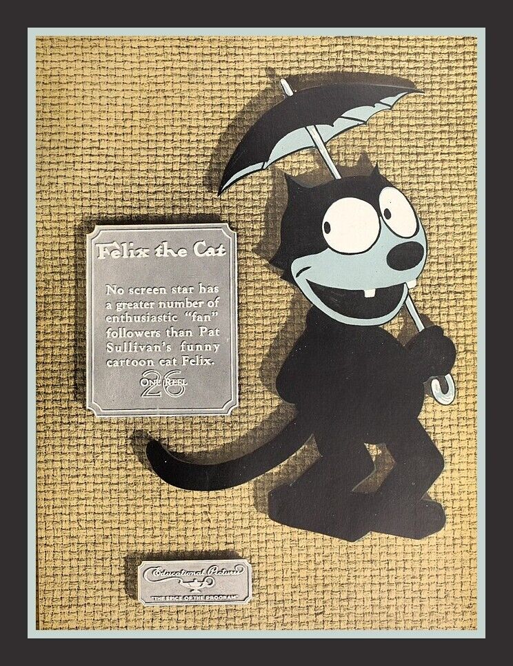 Felix the Cat -  Vintage Image - BIG MAGNET 3.5 X 5 inches