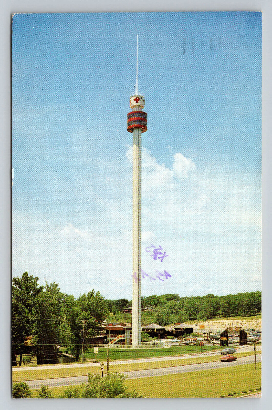 Wisconsin Dells Wisconsin Fort Dells Totem Tower Amusement Ride c1980 Postcard