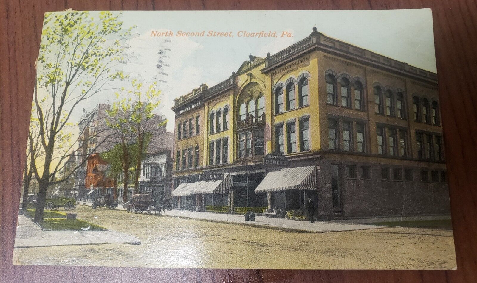 1916 North Second Street CLEARFIELD PA Pennsylvania Postcard Andover Tower Kurtz