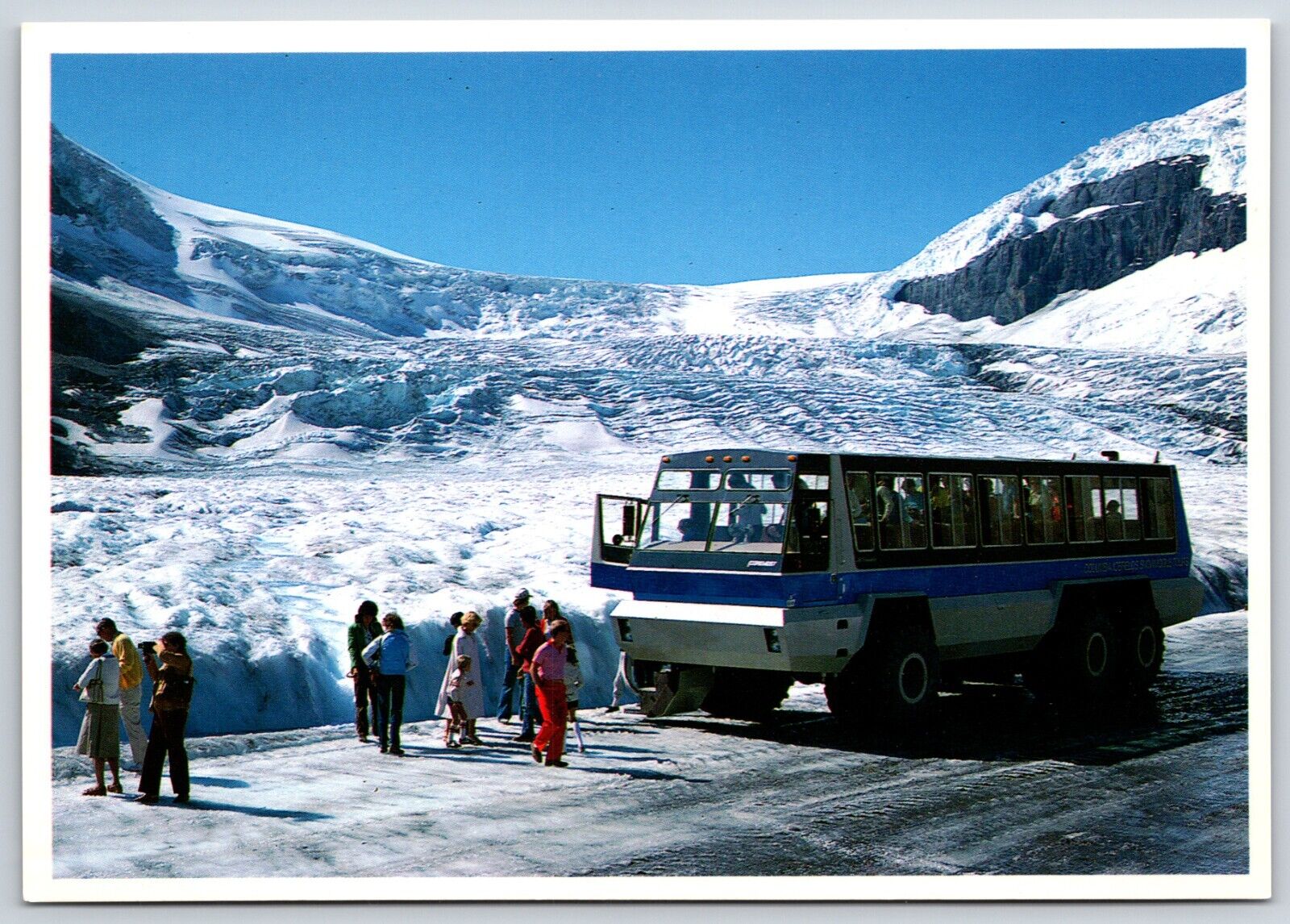 Postcard Snowmobiles On Athabasca Glacier, Jasper National Park Canada Unposted