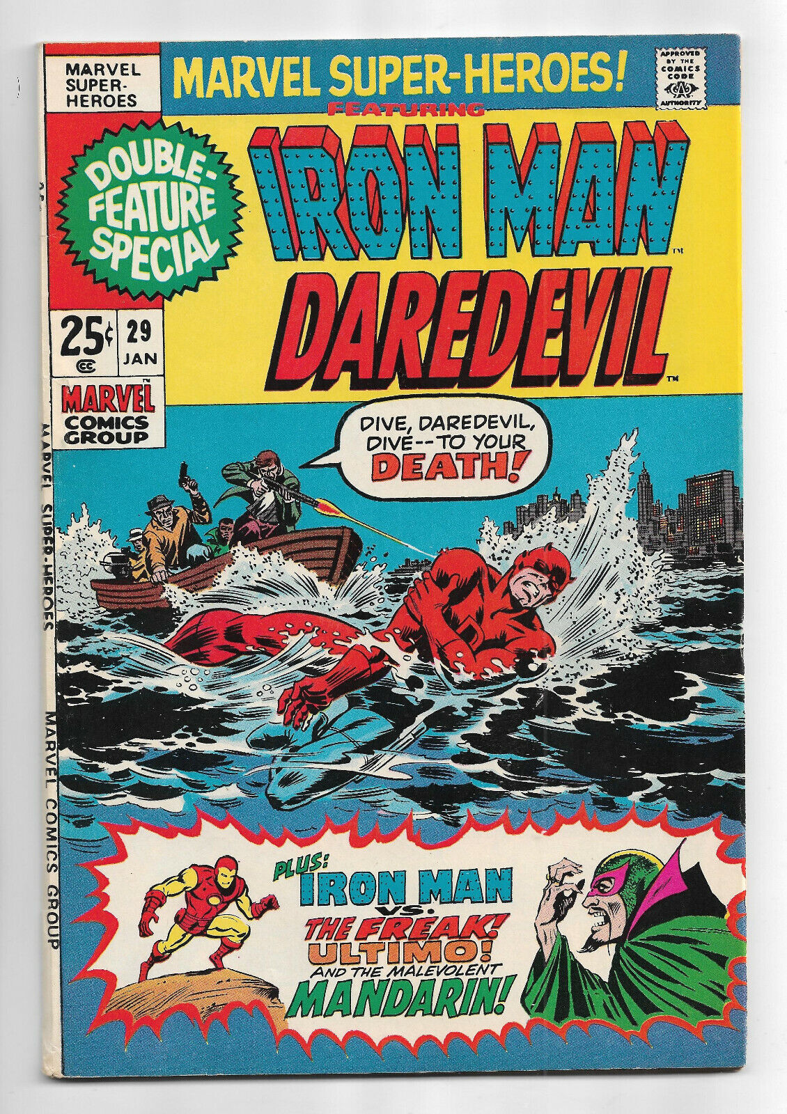 Marvel Super-Heroes #29 Marvel Comics 1971 Iron Man * Daredevil