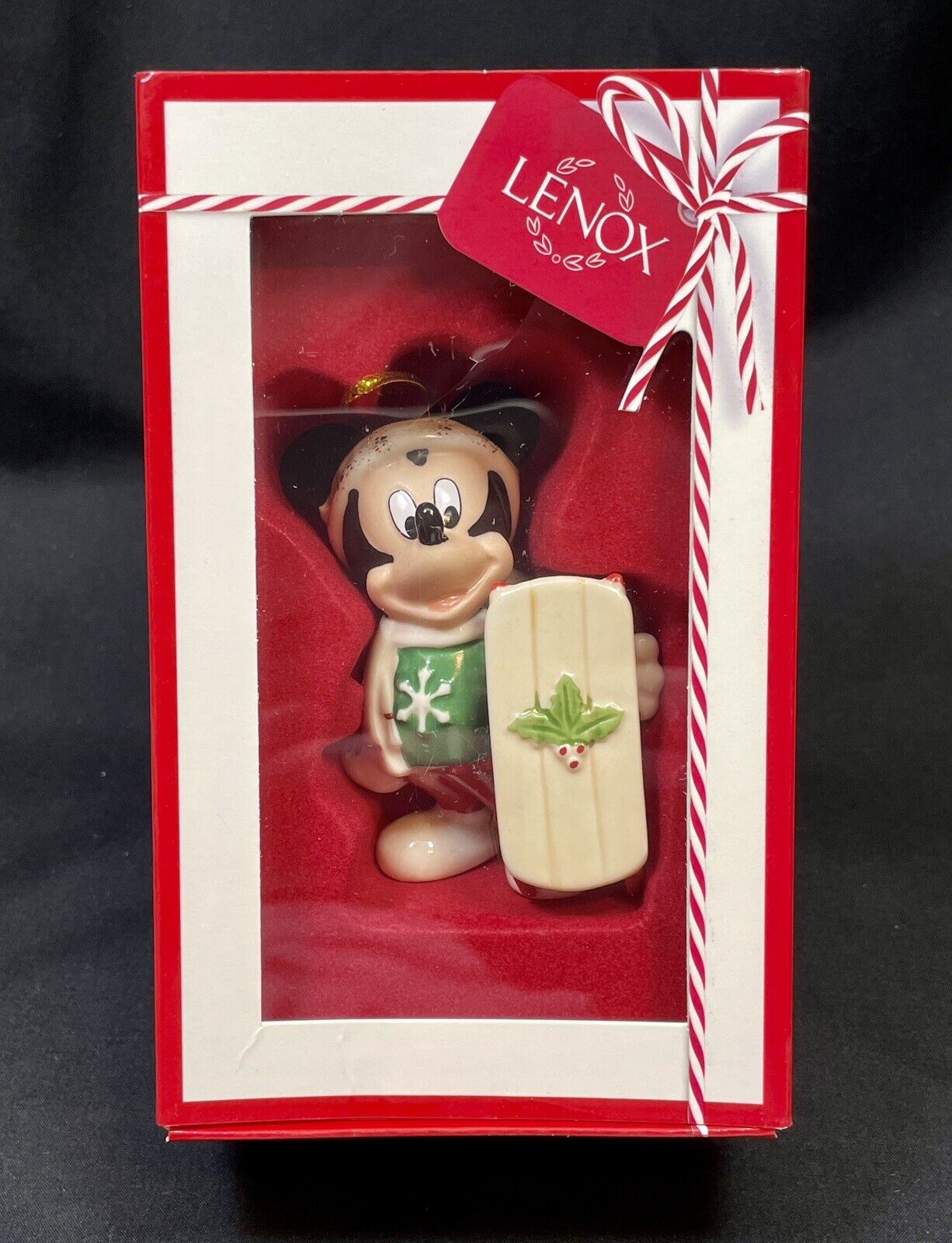 Lenox Let It Snow Mickey Christmas Holiday Ornament Disney Showcase Collection