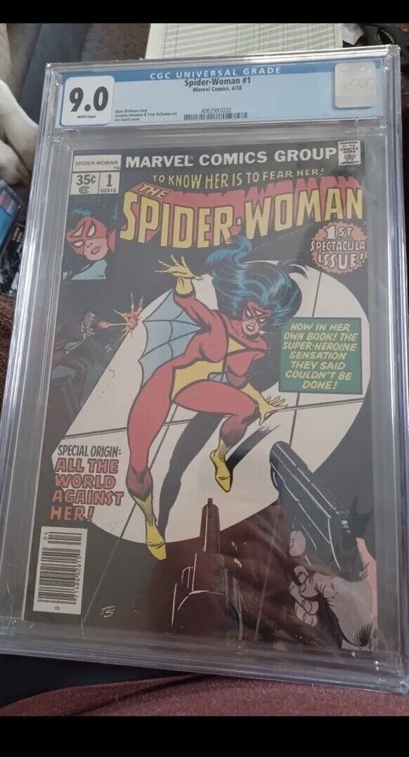 SPIDER-WOMAN 1 CGC 9.0 WHITE PAGES MARVEL COMICS 1978
