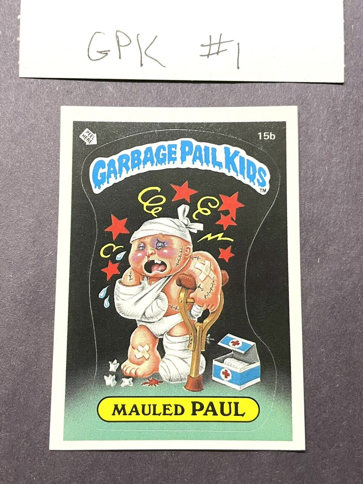 85 Garbage Pail Kids Series 1 Mauled Paul Glossy Very Rare