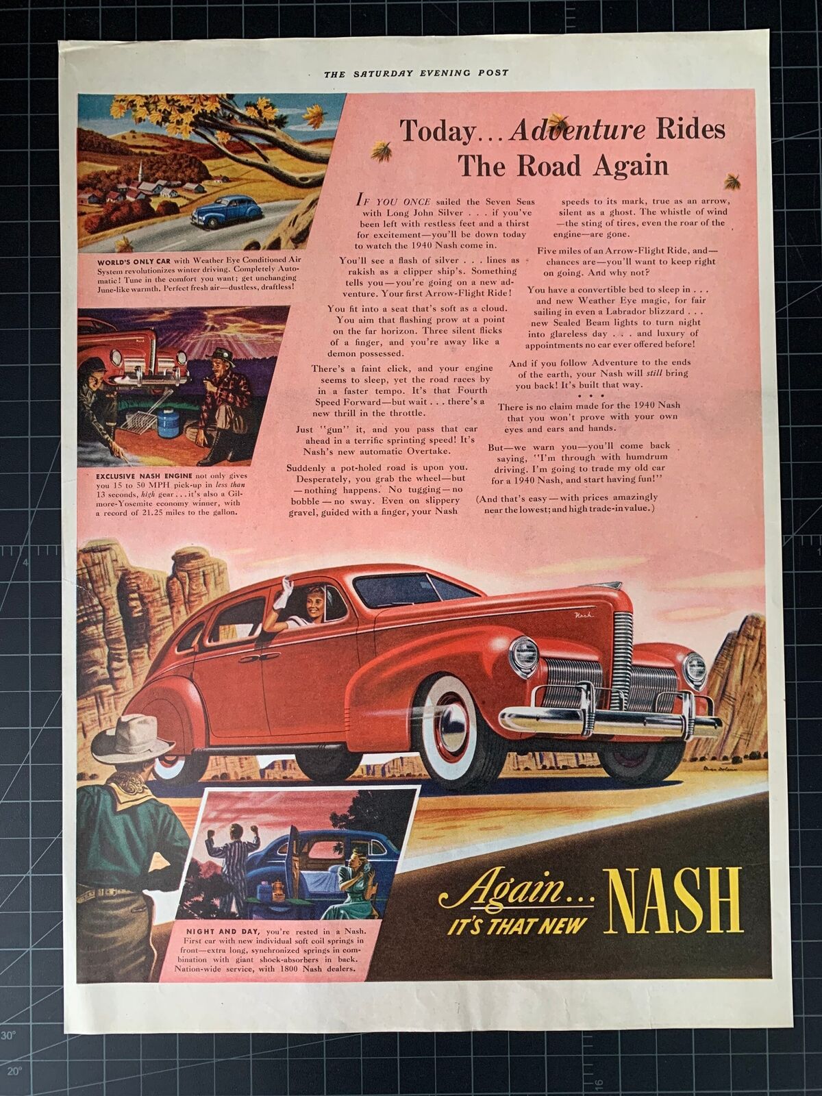 Vintage 1939 Nash Print Ad