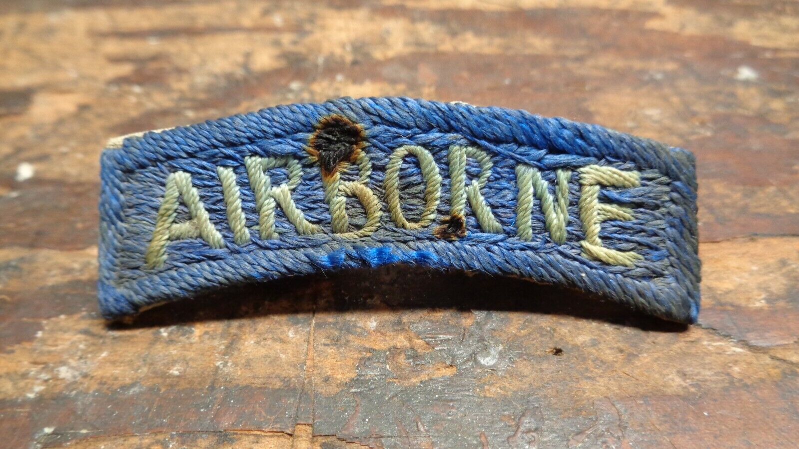 RARE WWII vintage US Army 11th Airborne Division tab uniform patch Japanese made