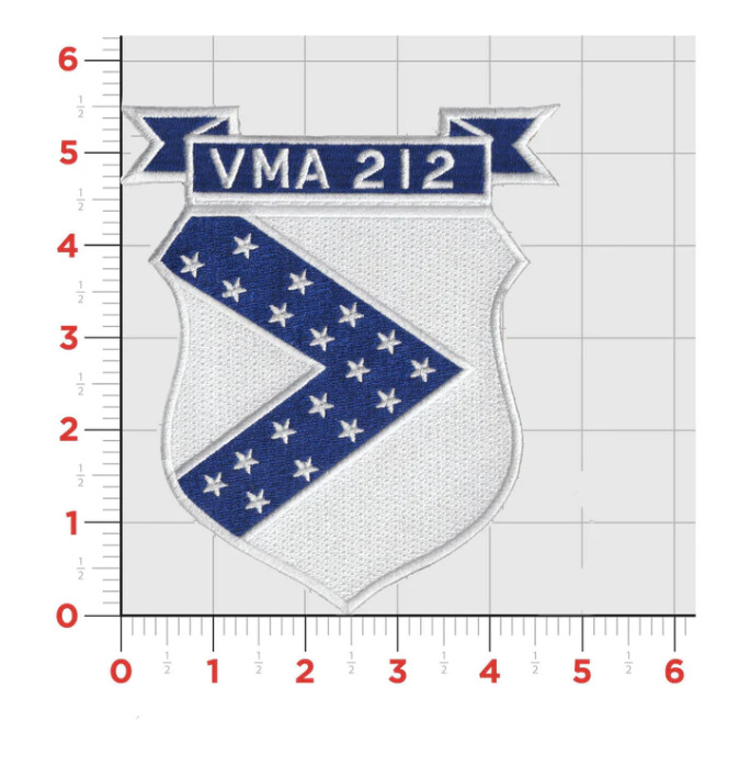 MARINE CORPS VMA-212 1958-1962 EMBROIDERED PATCH