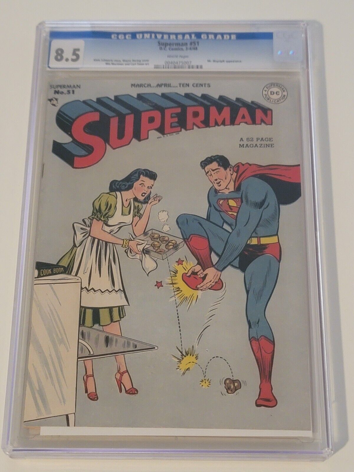 Superman 51 1948 DC Comics CGC 8.5 White Pages Wayne Boring Curt Swann