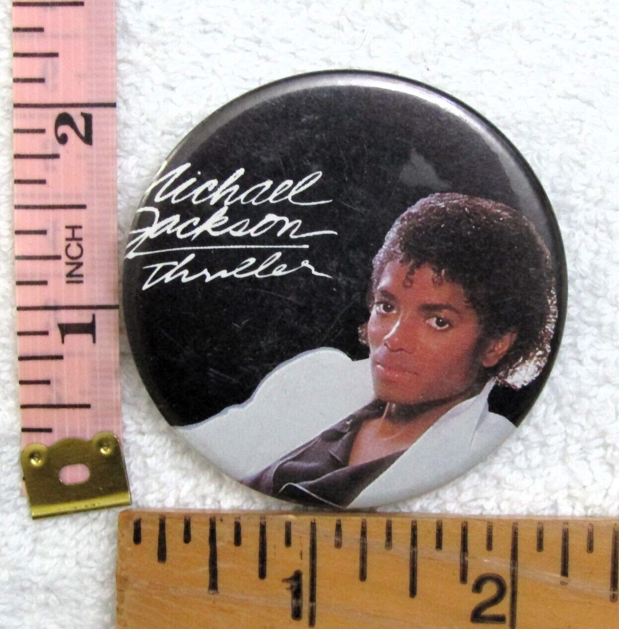 Vintage Michael Jackson Thriller Pinback Button Pin