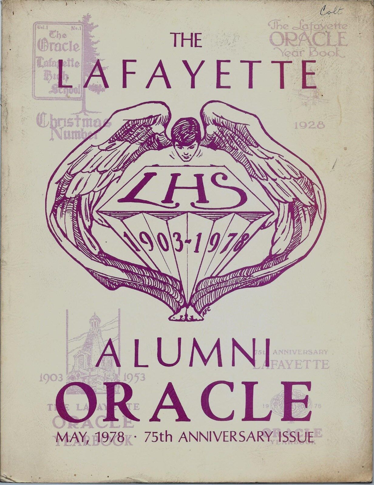 1903 1978 Lafayette High School Buffalo NY 75th Year Anniversary