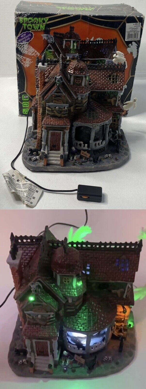 Lemax Spooky Town Halloween Last House On The Left 35548 Animated Sounds Lights