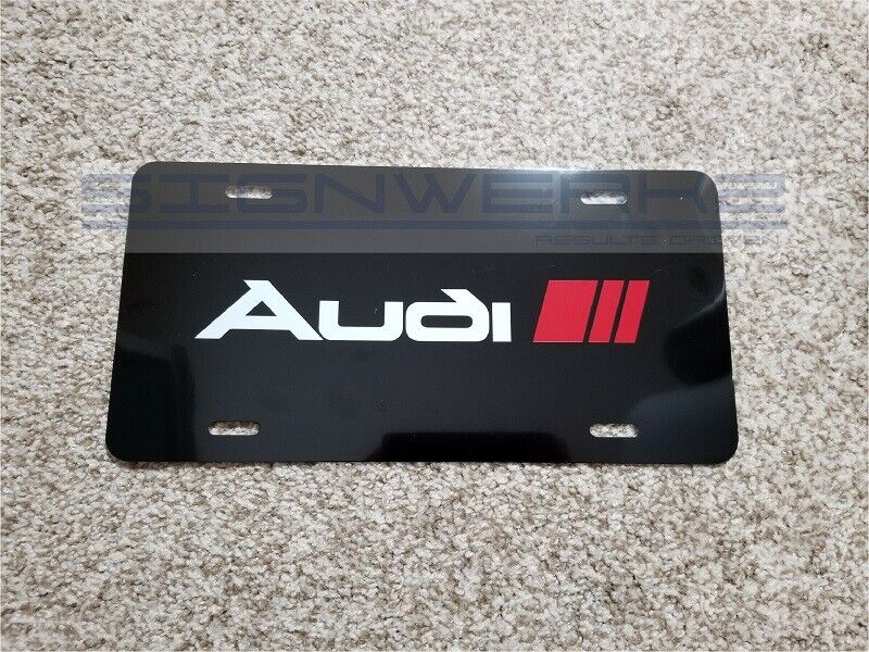 Audi Sport Plate metal novelty vanity 2 colors style plate